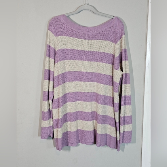 Market & Spruce Lavender and Cream Tawnee Cotton Blend Retail $68 - Picture 5 of 5